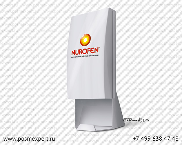 Дизайн и изготовление pos-материалов Nurofen